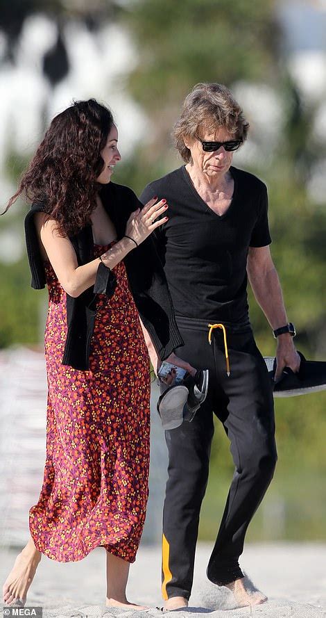 Mick Jagger 78 And Girlfriend Melanie Hamrick 34 Hit The Beach In Rarely Seen Outing