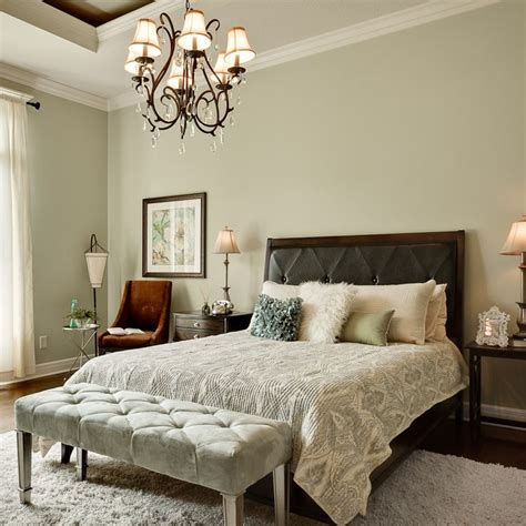 Adding green chair covers or lamp shades tie everything in and makes the whole room eye. Color of the wall is cozy | Green bedroom walls, Sage ...