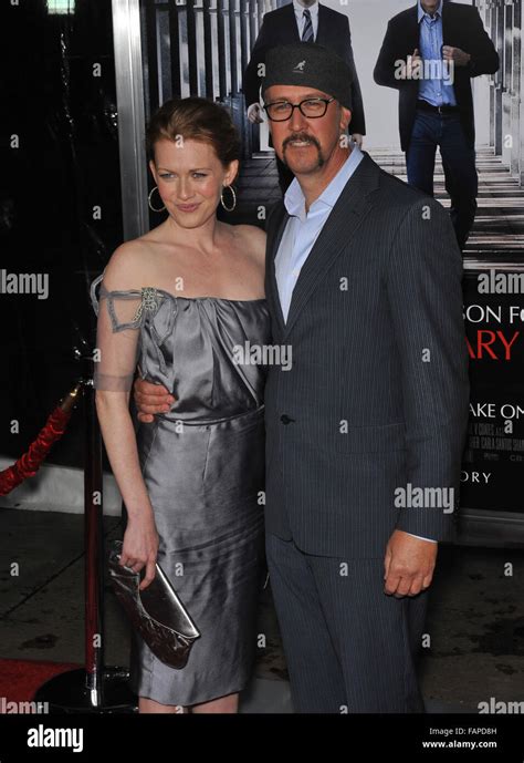 Los Angeles Ca January 19 2010 Mireille Enos And Husband Alan Ruck