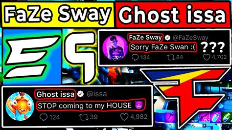 Faze Sway Overtakes Faze Swan Fans Come To Ghost Issas House Final