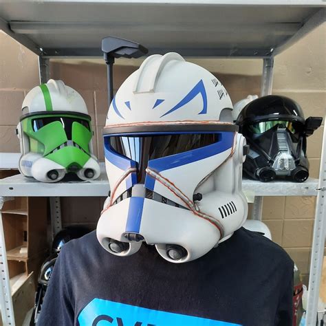 Realistic Captain Rex Clone Trooper Star Wars Helmet Cosplay Etsy