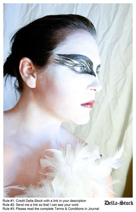 Black Swan Facepaint14 By Della Stock On Deviantart