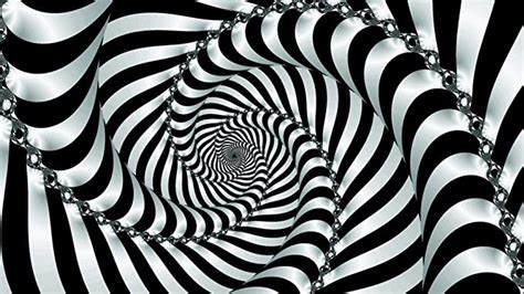 Buy Avikalp Awi3508 Black And White Hypnotic Swirl Abstract Full Hd 3d