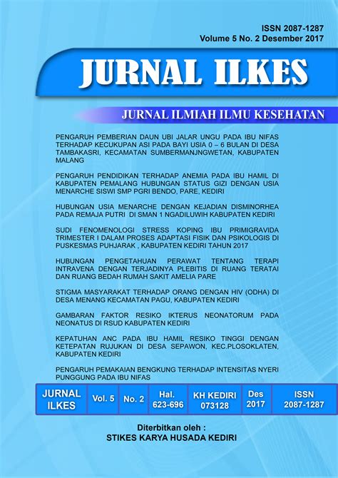 Lembaga ilmu pengetahuan indonesia (lipi) sebagai lembaga pemerintah non kementerian yang melaksan. Jurnal Kesehatan Tentang Anemia Pada Ibu Hamil - Info Seputar Kehamilan