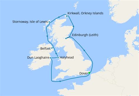 British Isles From Dover Carnival Cruise Line 22nd July 2022 Planet