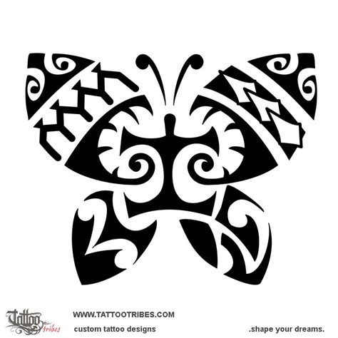 Butterfly Transformation Butterfly Koru Original Polynesian Tattoo Design