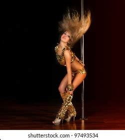 Sexy Girl Dancing Striptease Stock Photo Shutterstock