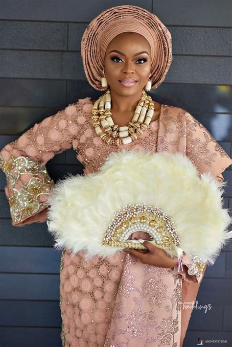 Classic Glamorous Nigeria Traditional Wedding Wedding Dress Nigerian