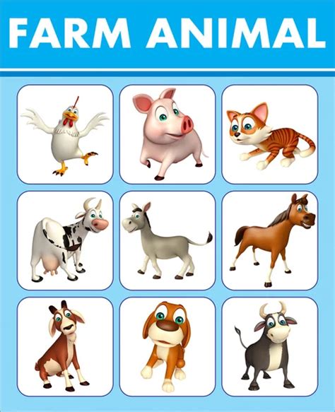 Farm Animal Chart Stock Photo By ©visible3dscience 102411436