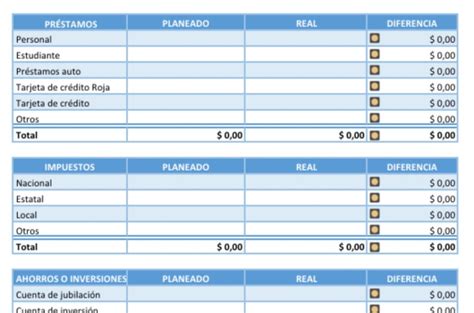 Plantilla Excel Finanzas Y Gastos Personales Descargar Gratis
