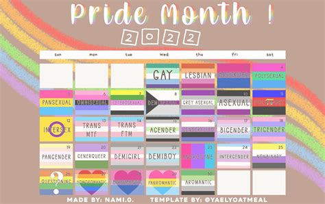 lets talk about the pride month calendar r lgbt