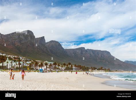 Camps Bay Is An Affluent Suburb Of Cape Town Hi Res Stock Photography