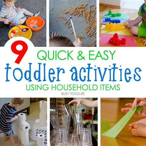 9 Quick And Easy Activities Busy Toddler