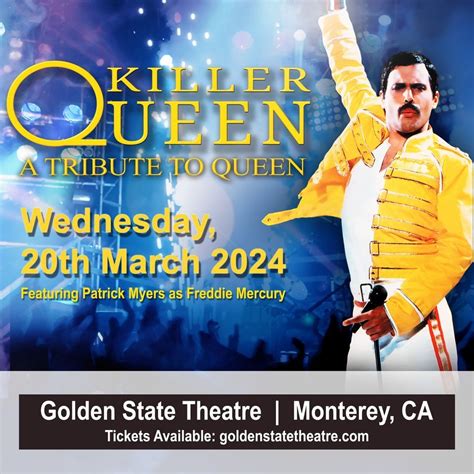 Killer Queen A Tribute To Queen Featuring Patrick Myers As Freddie