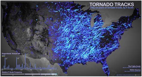 Tornado alley map by dan craggs/wikipedia commons. Tornado Tracks | Amazing maps, Tornadoes, Tornado