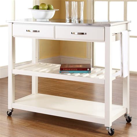 Rated 4 out of 5 stars. Three Posts Gothard Kitchen Island with Stainless Steel ...