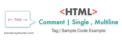 How To Html Comments Tag Single Line Multiline Eyehunts