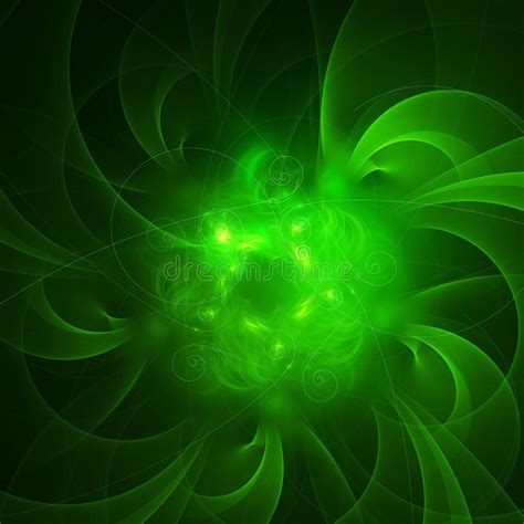Abstract Glowing Background Green Ligh Stock Illustrations 10