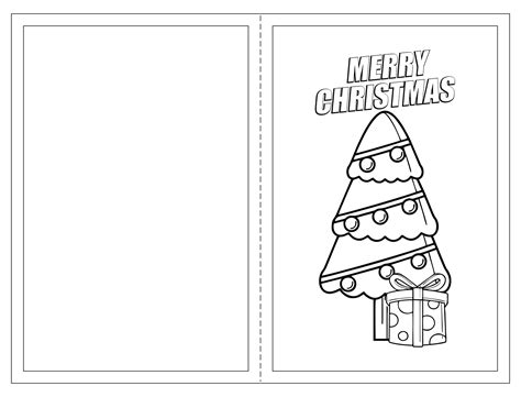 80 Best Winter 44 Printable Christmas Card To Color Free Printable