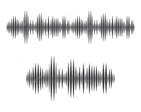 Premium Vector Sound Waves Vector Illustration
