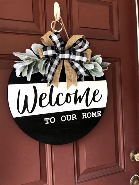 Welcome Sign Front Porch Welcome Sign Front Door Welcome Etsy In 2020