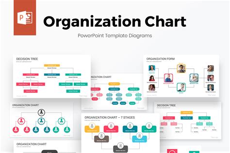 Organization Chart Powerpoint Diagrams Template For 15