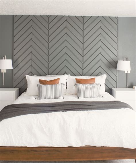 Modern Master Bedroom Wallpaper Accent Wall