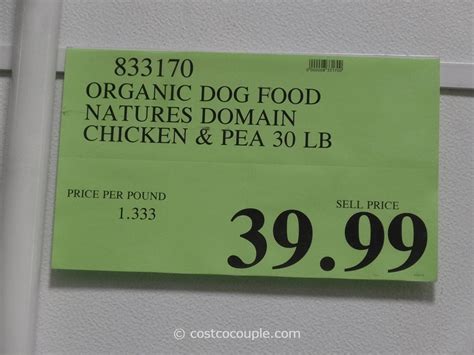 These dog foods are very popular of its low prices and top quality. Nature's Domain Organic Dog Food