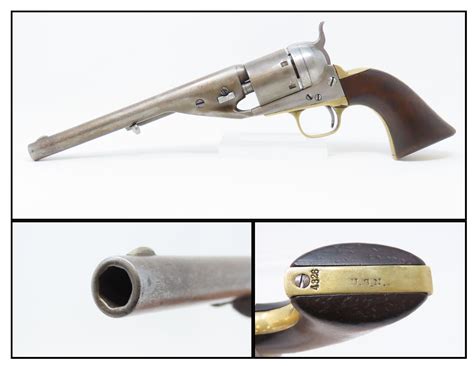 Colt Model 1861 Navy Cartridge Conversion Revolver With Usn Marking 3