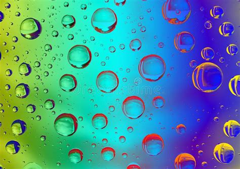 Rainbow Water Ripple Background Stock Photo Image Of