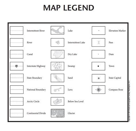 Map Legend Symbols School