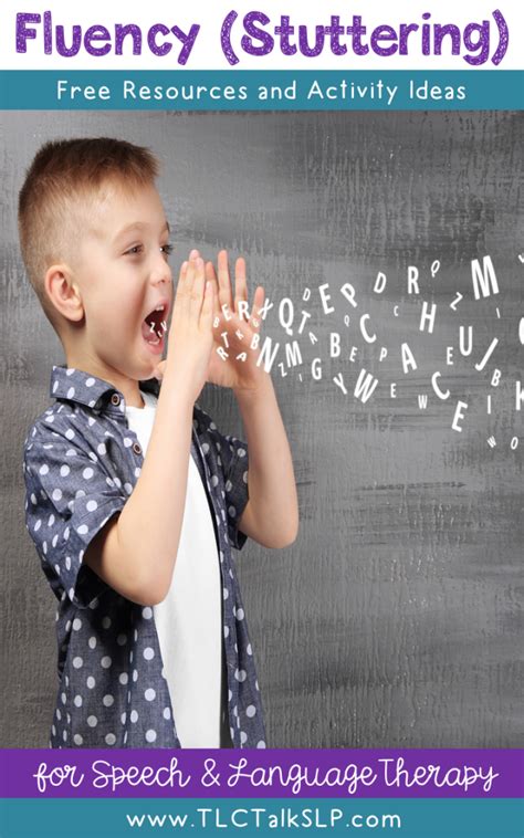 10 Fluency Stuttering Freebies For Speech And Language Therapy Tlc