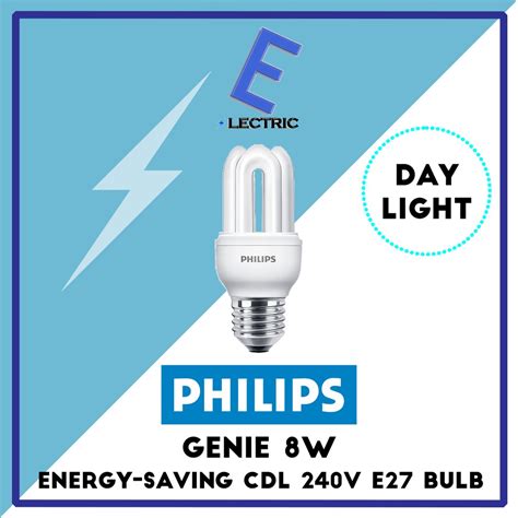 Philips Genie Energy Saver Bulb Daylight Warm White 8W 11W 14W E27