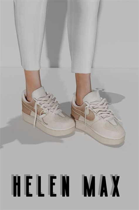 𝐇𝐞𝐥𝐞𝐧 𝐌𝐚𝐱 𝐁𝐞𝐢𝐠𝐞 𝐍𝐢𝐤𝐞 Helen Max On Patreon In 2021 Sims 4 Sims 4 Mods Clothes Sims 4 Cc Shoes