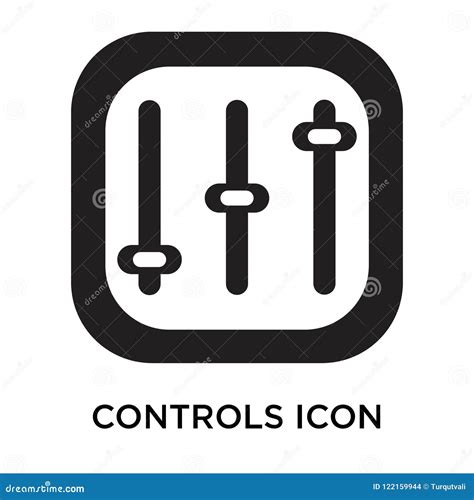 Controls Icon Vector Sign And Symbol Isolated On White Background