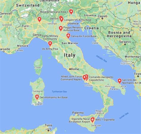 Us Military Bases In Italy A List Of All 6 Bases In It