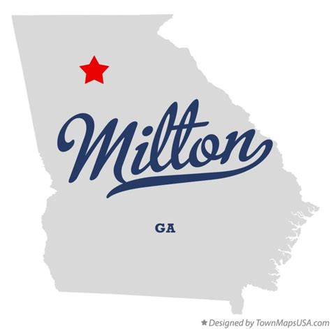 Map Of Milton Ga Georgia
