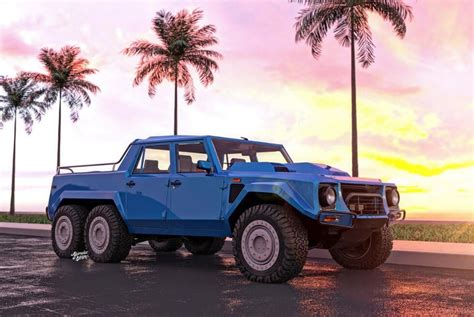This Lamborghini Lm002 6x6 Concept Looks Like The Right Kind Of Vintage Fun