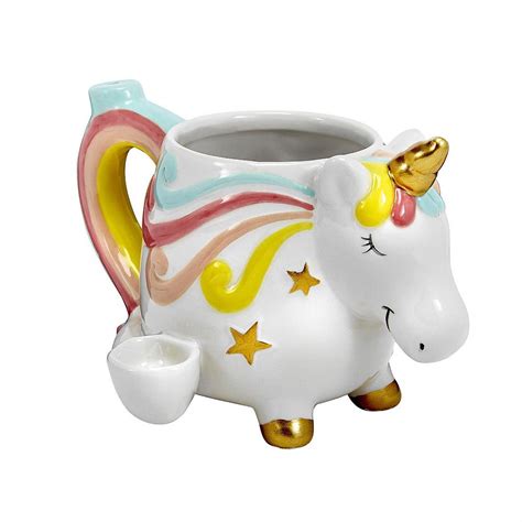 Magical Unicorn Ceramic Coffee Mug Pipe Bc Smoke Shop