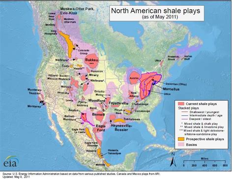 Shale Plays Map Of Shale Plays In North America Displaying Pictures