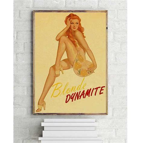 Classic Vintage World War Ii Sexy Pin Up Girl Poster Military Bar Cafe Home Decor Painting Retro