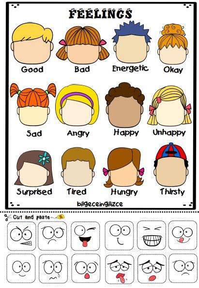 Unit 4 Feelings Bilgeceingilizce Emotions Preschool Teaching