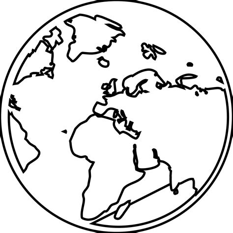 Globe Black And White Clipart Clipart Best Clipart Best