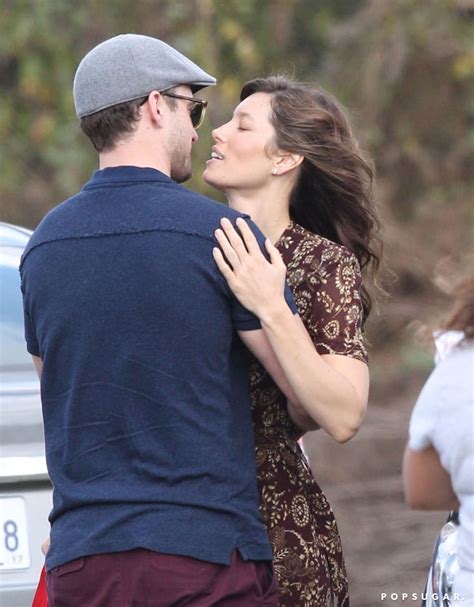 Justin Timberlake And Jessica Biel Kissing November Popsugar Celebrity Photo