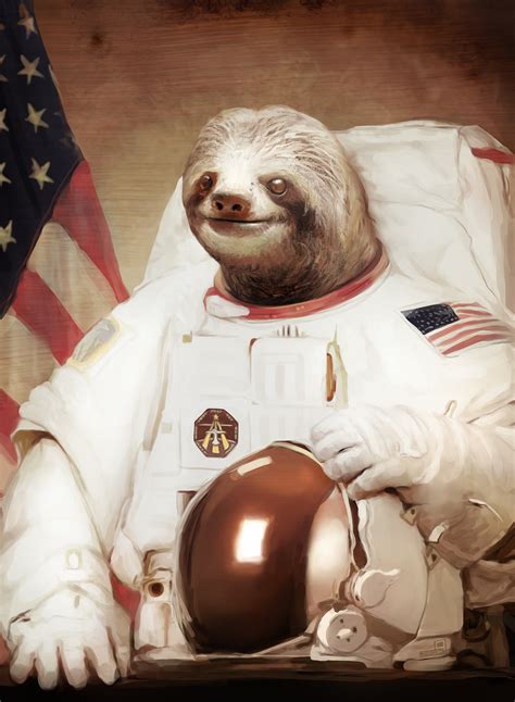Astronaut Sloth Wallpaper Wallpapersafari
