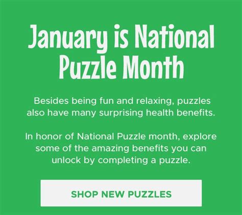 White Mountain Puzzles Happy National Puzzle Month 🧩 Milled