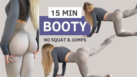 15 Min Booty Workout At Home No Squats No Jumps Beginner Friendly No Equipment Youtube
