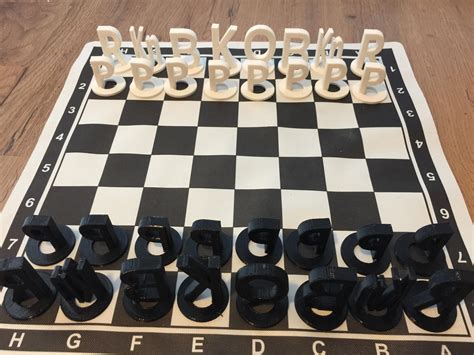 My First Attempt At A 3d Printed Chess Set Letter Chess 3264x2448