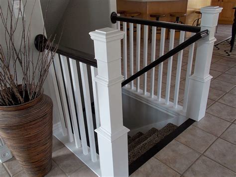 Diy molding projects, newel posts, pattern book. DIY stair banister with new newel post and spindles - TDA ...