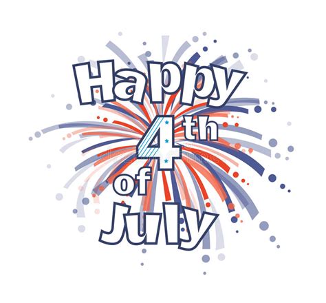 Fourth Of July Fireworks Stock Vector Illustration Of Festive 69319312